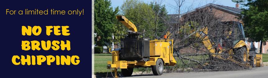 City offering no fee brush chipping –                  WE ARE NO LONGER ACCEPTING RESERVATIONS, THE SCHEDULE IS FULL as of&nbsp;9/12/18.
