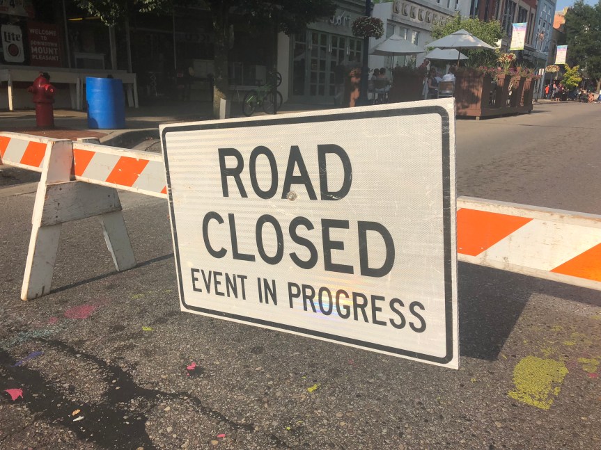 Special event road closures;             October 13-14,&nbsp;2018