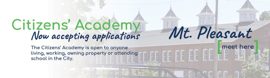 City to hold fourth Citizens’ Academy of Mt. Pleasant; now accepting&nbsp;applications