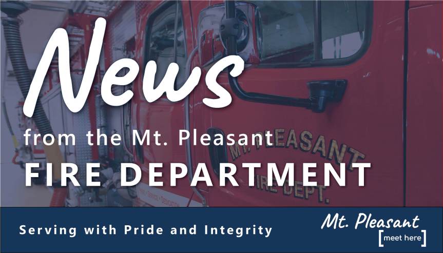 Mt. Pleasant Fire Department Responds to House&nbsp;Fire