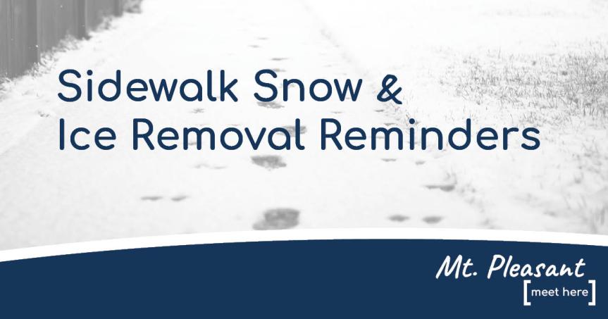 Sidewalk Snow and Ice Removal&nbsp;Reminders