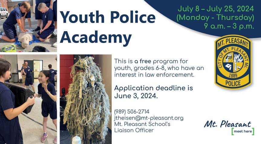 Mt. Pleasant Youth Police Academy Accepting&nbsp;Applications