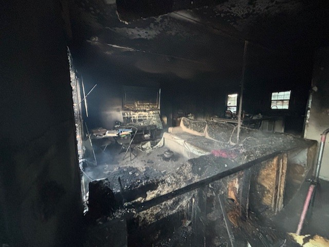 Mobile Home Damaged in&nbsp;Fire